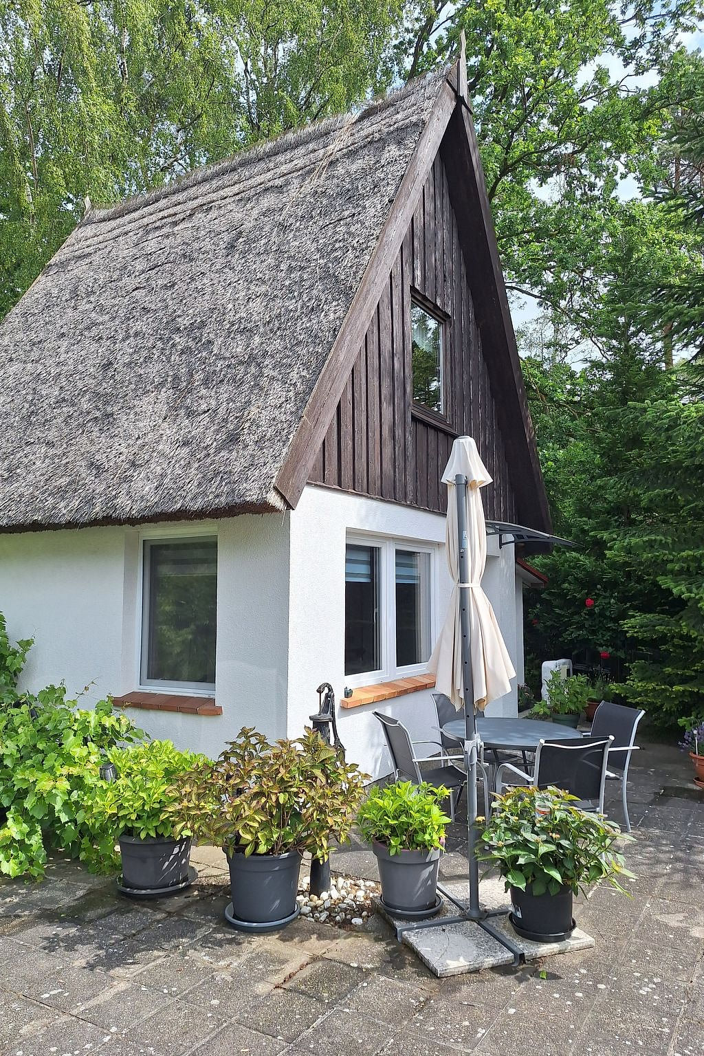 Reetgedecktes Haus