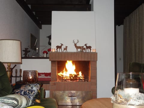 mit Terrasse und offenem Kamin
