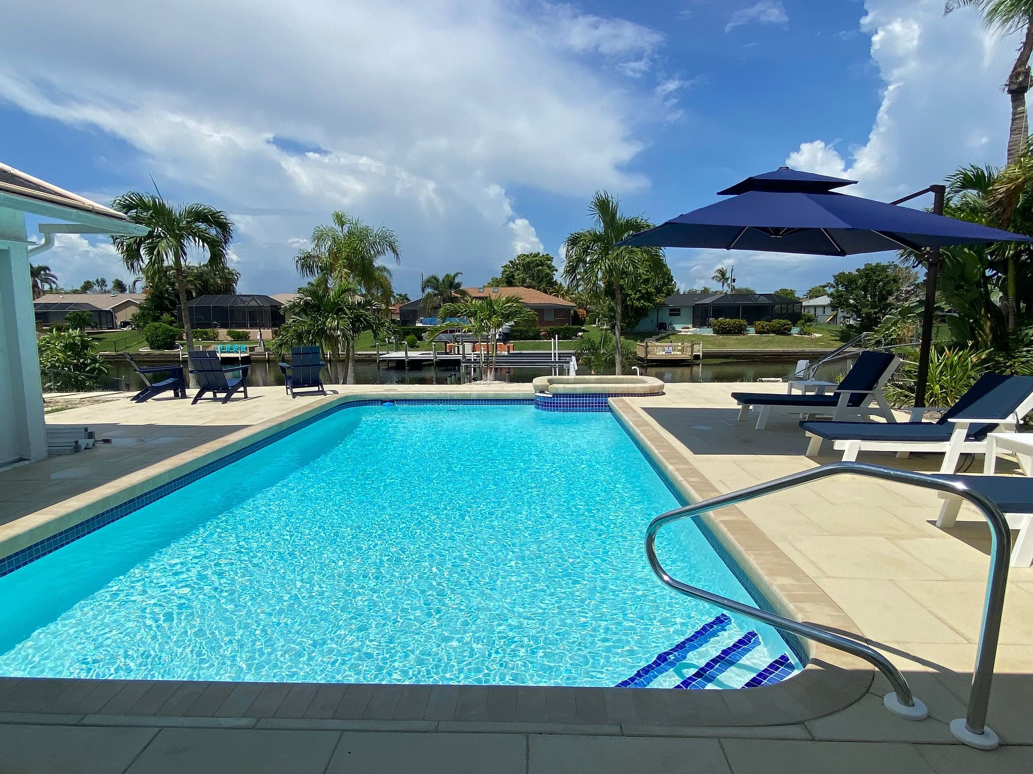 in Caloosahatchee mit Großer Terrasse