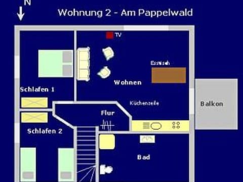Fishbone Obergeschoss in Glowe