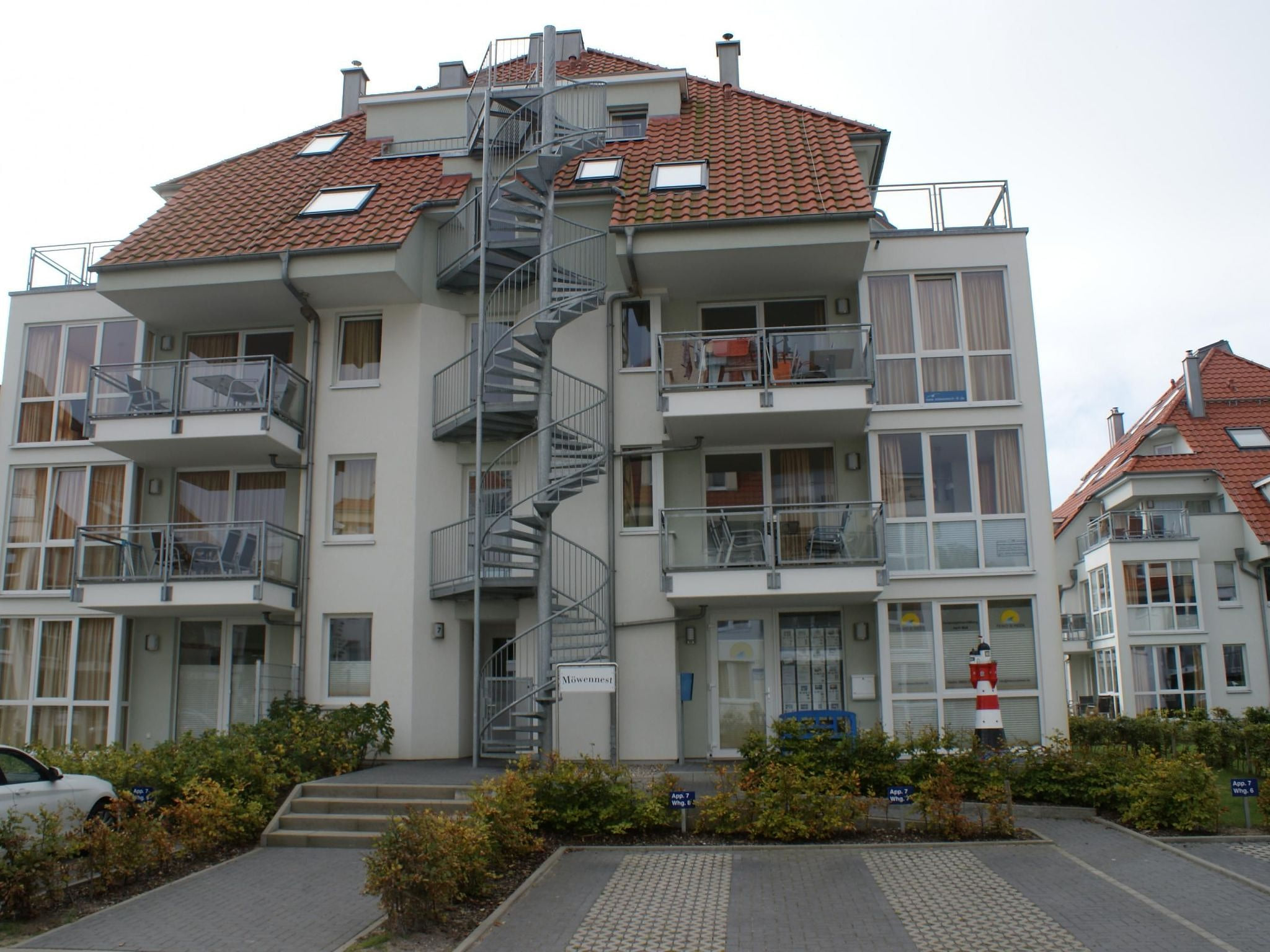 Wohnung in Strandnähe mit Sauna und Kamin