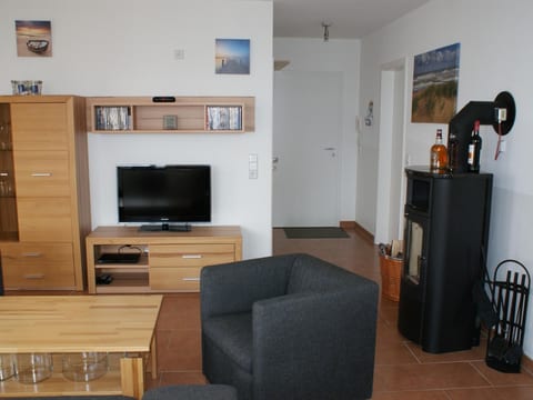 Wohnung in Strandnähe mit Sauna und Kamin