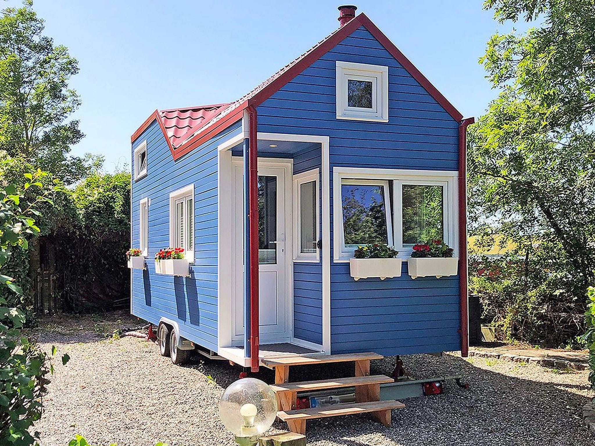 Ein echtes Minihaus auf Rädern - perfekt für Urlaub und Probewohnen
