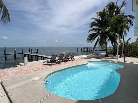 Tropical Sunsets: Open Gulf Views with Private Dock and Pool