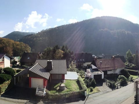 Freistehendes Ferienhaus in Sieber mit Terrasse, Garten und Grill