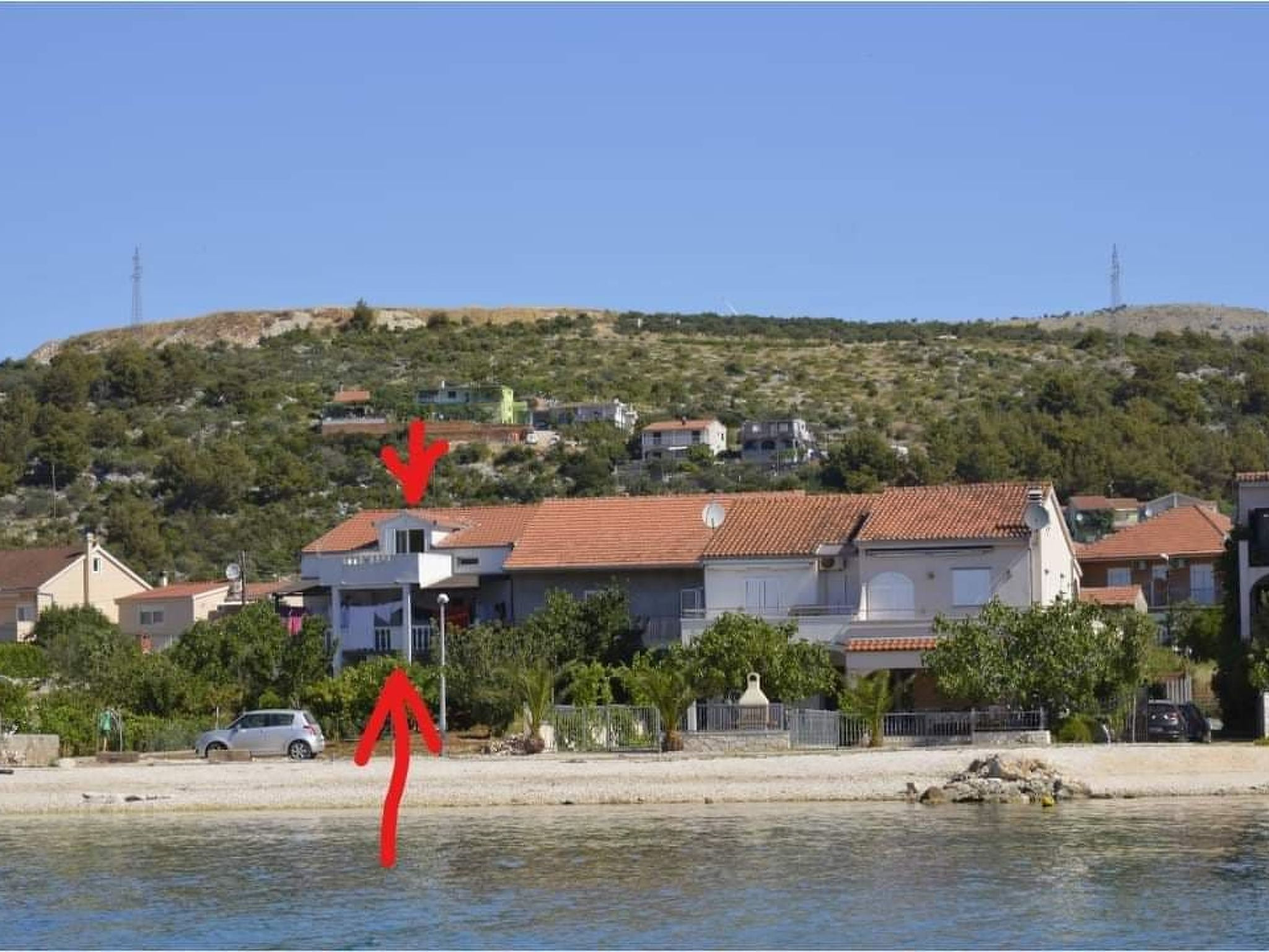 Erdgeschosswohnung, erste Reihe vom Meer