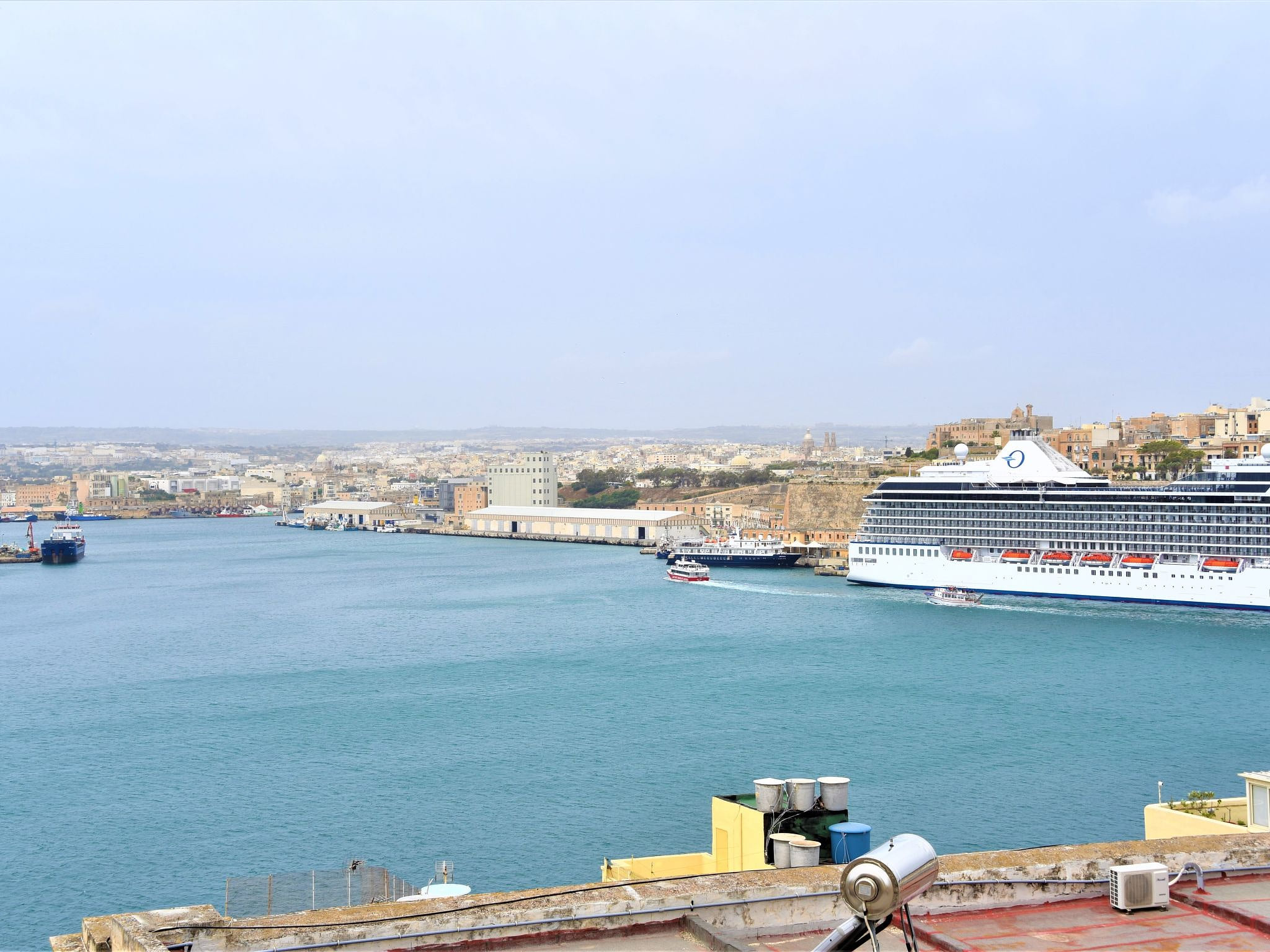 Senglea mittelalterliches Haus große Valletta Meerblick