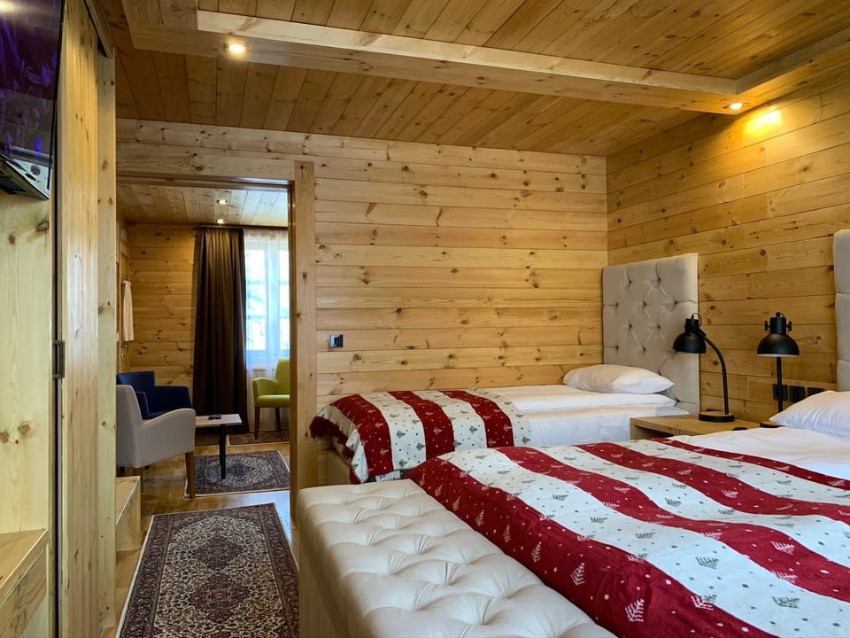 La Ski-Suite dispose d'une chambre et d'un petit salon sans cuisine. - Kolasin
