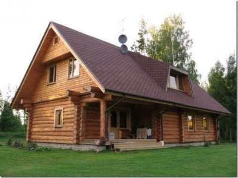 Fachwerkhaus "Kalnakriknas" mit Terrasse