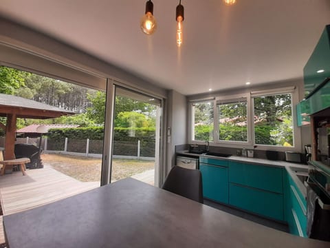 Renoviertes Haus am Rande des Landes-Waldes