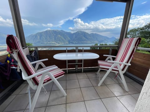 Seeblick und Pool