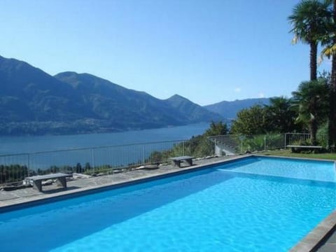 Seeblick und Pool