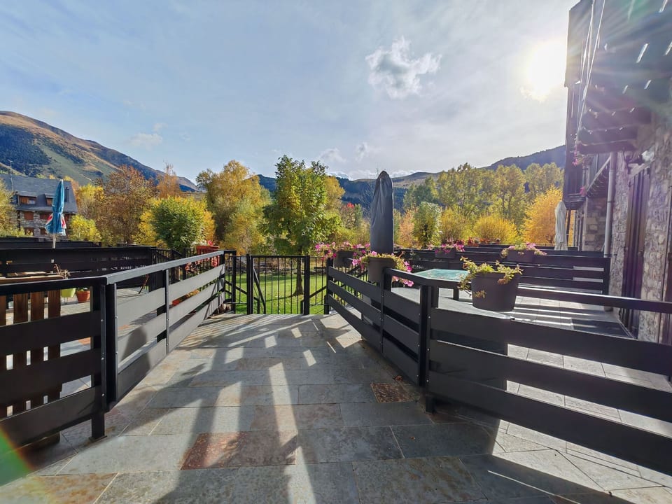 Wohnung Besiberri 3 befindet sich im Erdgeschoss mit Terrasse Vall de Boí - Caldes de Boí