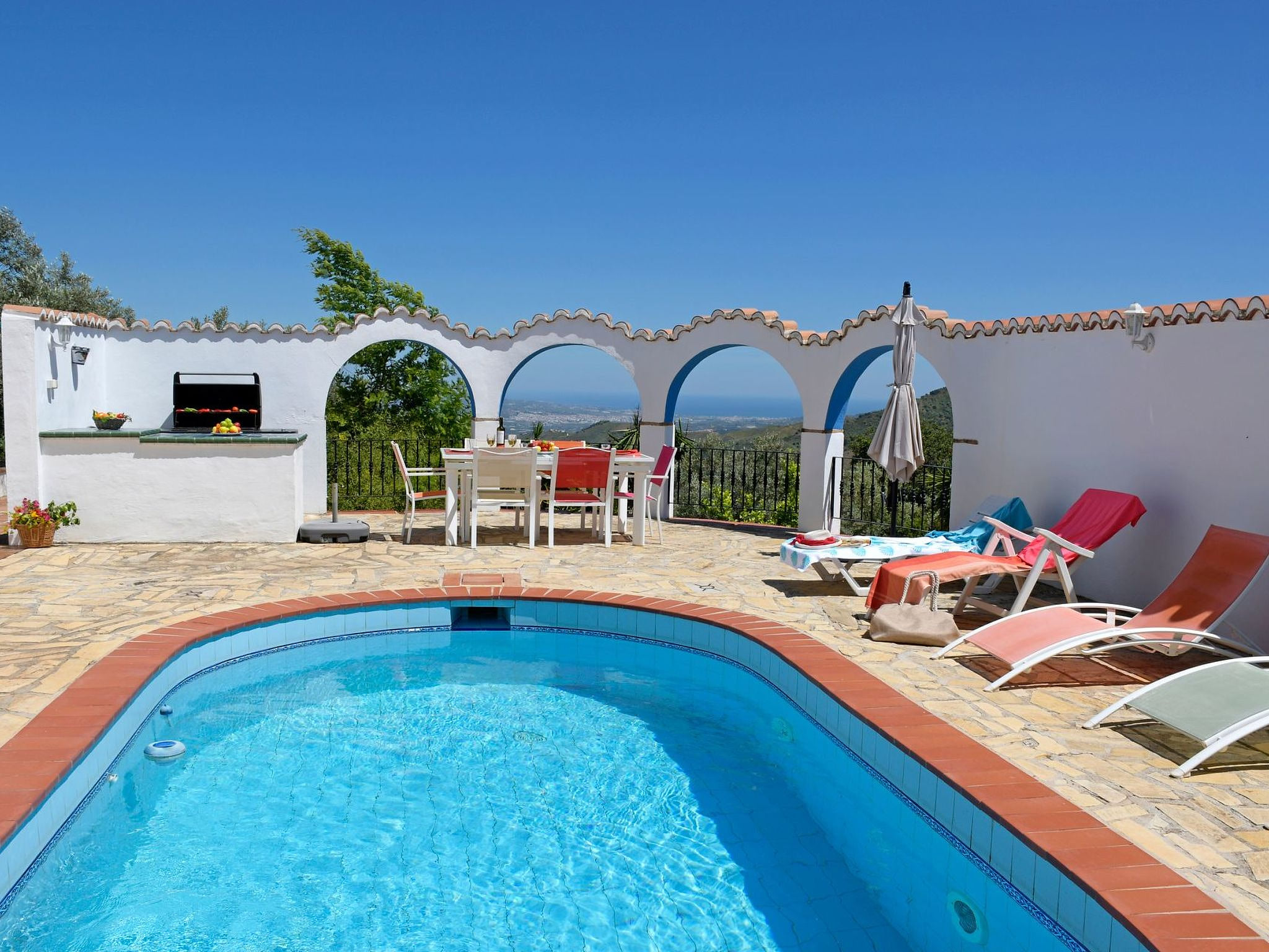 Finca "Brisas" mit Blick auf das Wasser