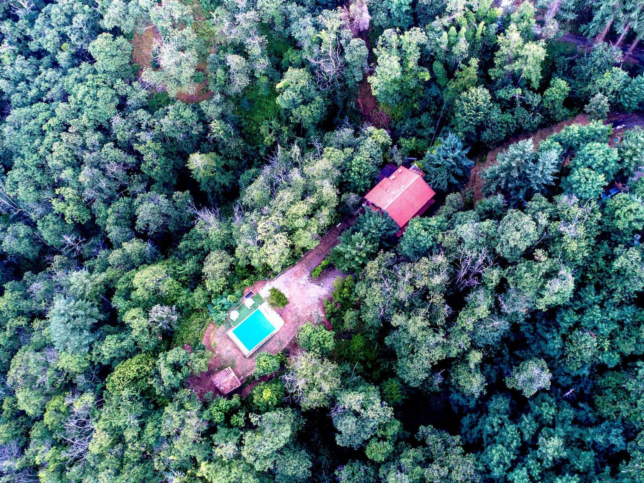 Haus inmitten der Natur mit Schwimmbad