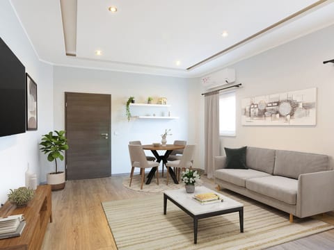 2-Schlafzimmer-Wohnung mit gemeinsamem Schwimmbad