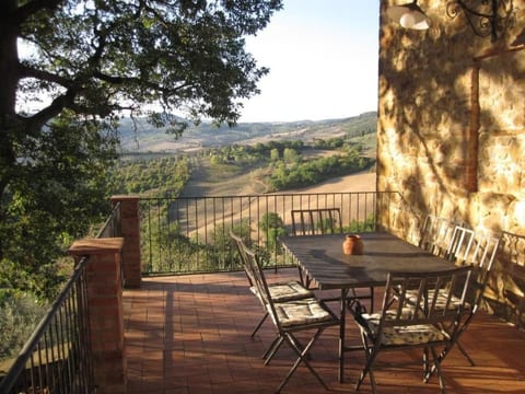 Casa Mulinello, Blick auf das Tal von Montepulciano