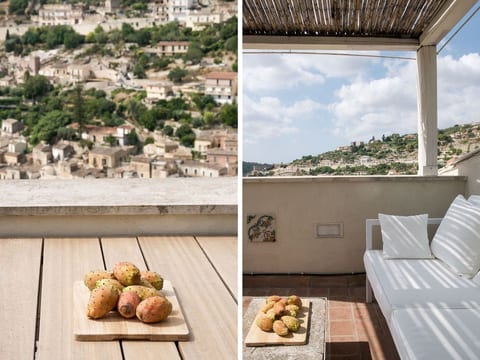 Eine Terrasse über Modica