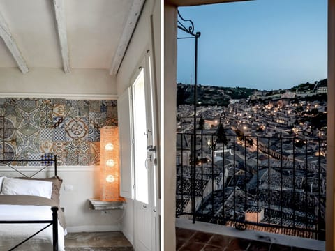 Eine Terrasse über Modica