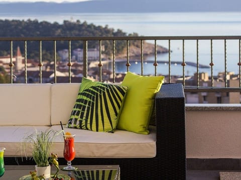 Penthousewohnung mit Whirlpool und Meerblick
