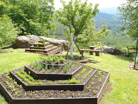 Das Gîte Fleuri mit einer herrlichen Aussicht