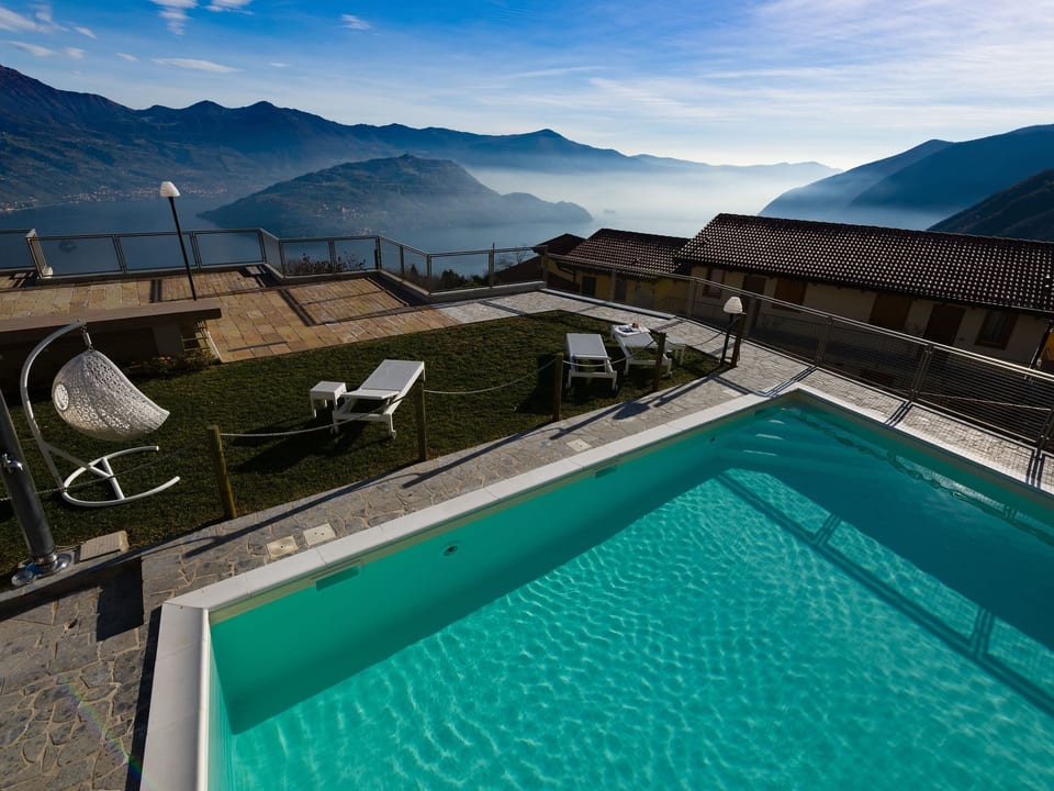 Terrazza a Lago - Appartamento con tre camere da letto, terrazza e piscina - Fonteno