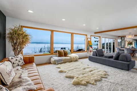 The living room--lounge around here all day while taking in the incredible views.