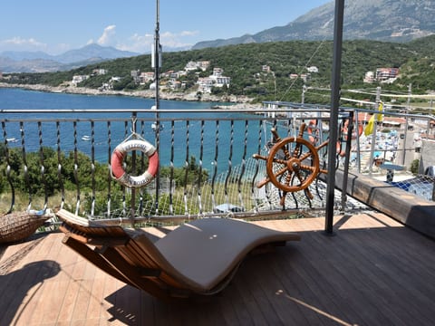 Gemütliche Wohnung mit Meerblick vom Balkon aus