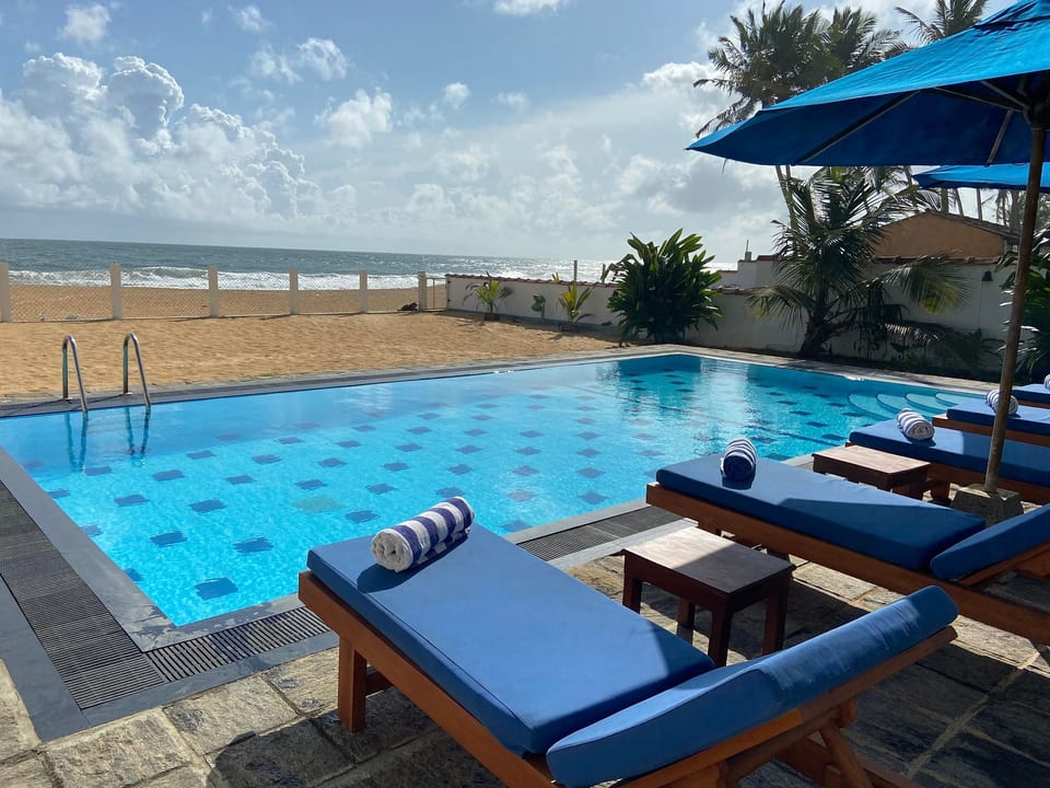 mit Privatpool für 8 Personen ca. 450 m&sup2; in Thiranagama, Südküste Sri Lank - Hikkaduwa