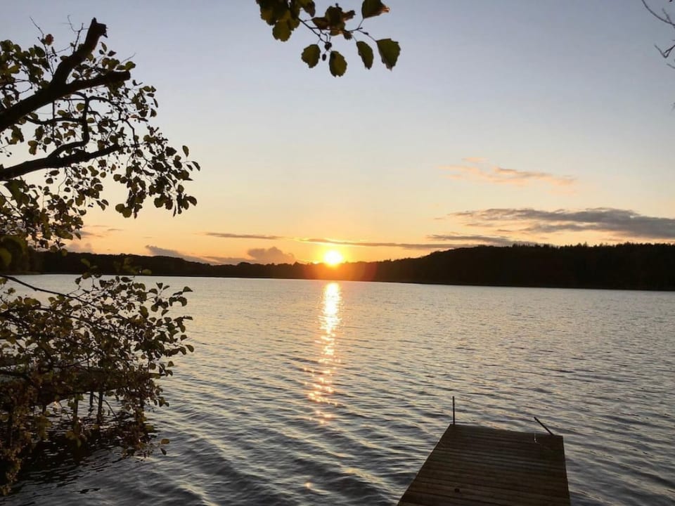 Casa de paja en el Lübbesee Sauna muelle para botes nuevo - Boitzenburger Land
