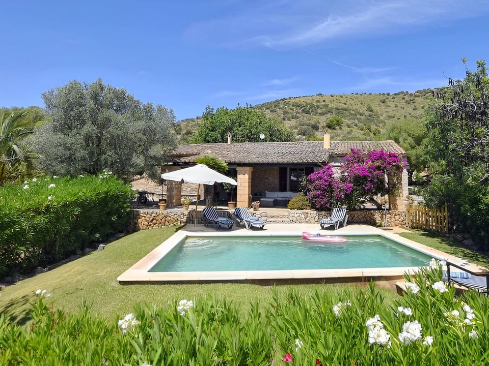 Finca con vista sulle montagne, piscina e aria condizionata. - Sant Llorenç des Cardassar