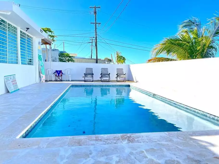 Private pool with Ocean view on the side.