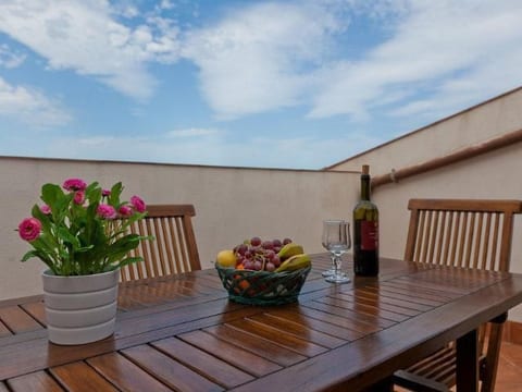Terrasse des Zentrums