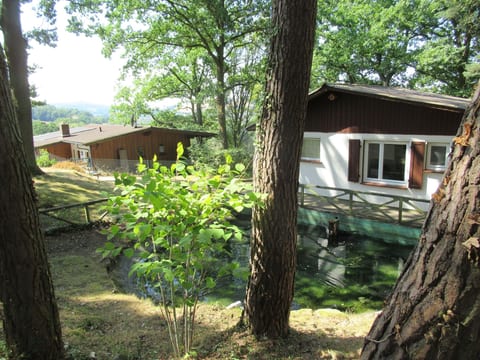 Ferienhäuser mit Pool in ruhiger Lage am Waldrand
