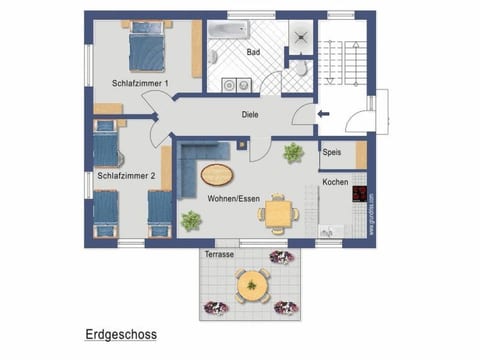 Fuchsbau Erdgeschoß
