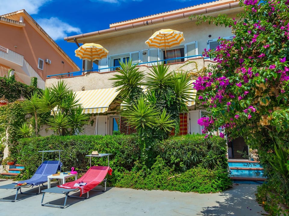 Apartamento tranquilo en Sciacca con terraza, jardín, barbacoa y vista al mar - Sciacca