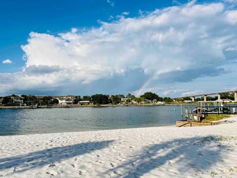 Do you see the beautiful rainbow for your own private beach :-)