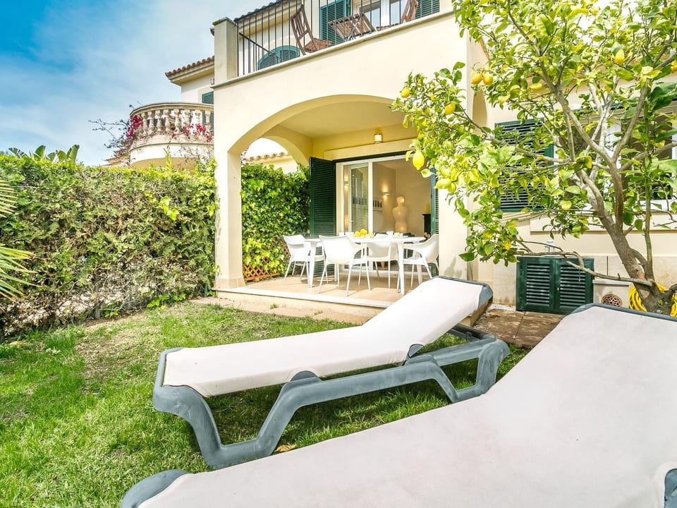 Mediterranes Ferienhaus mit offener Terrasse - Torrent de Cala Pi