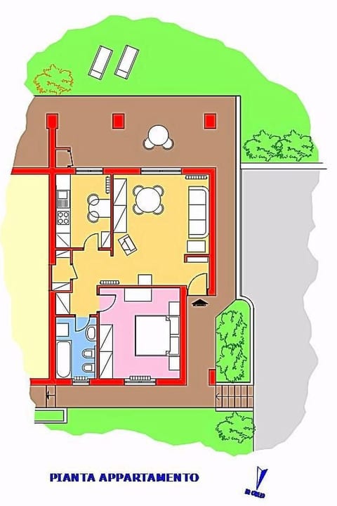 Wohnung mit Garten in der Nähe des Lago Maggiore