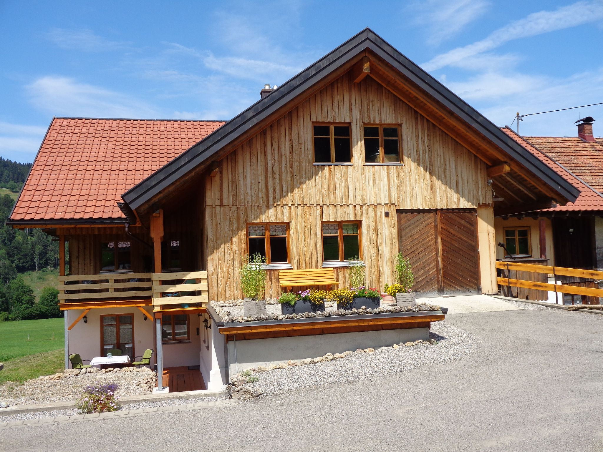 am Waldrand, ideal für Bergsport