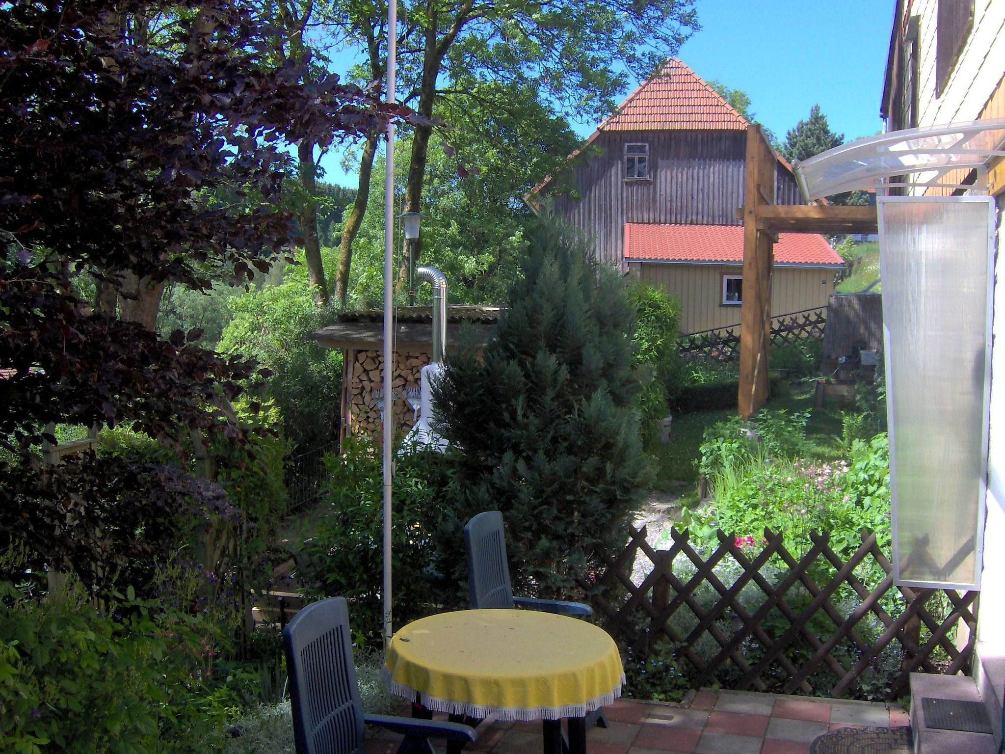 Ruhiggelegene Wohnung mit Garten und Terrasse