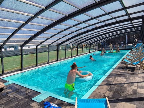 with communal pool