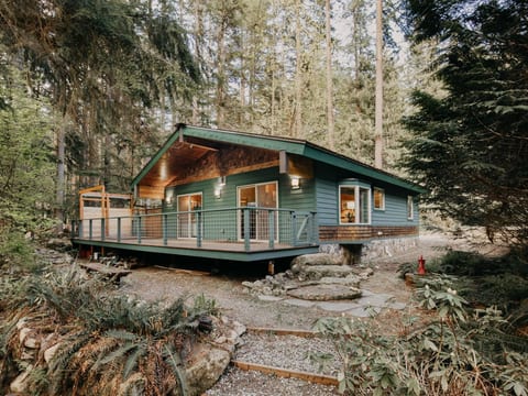 Diese Hütte im Ranch-Stil ist perfekt für die Fa