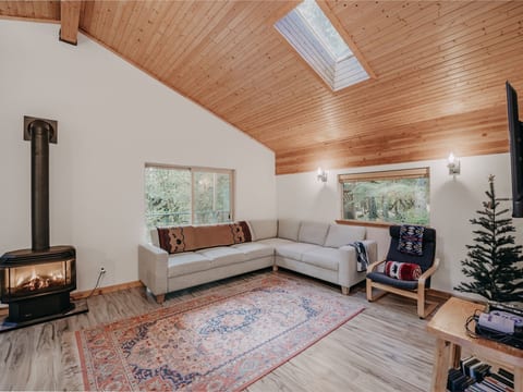 Diese Hütte im Ranch-Stil ist perfekt für die Fa