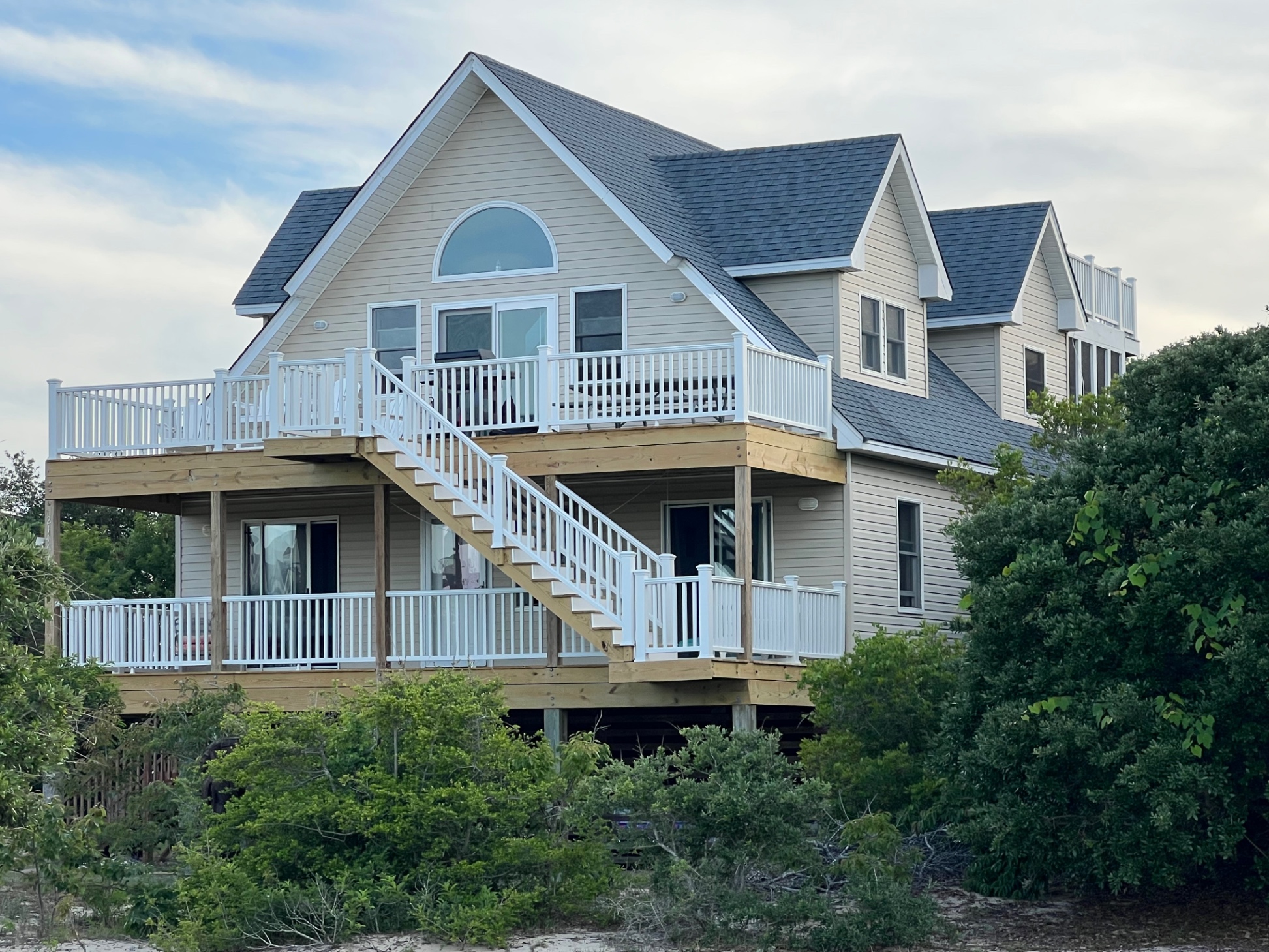 Front and side of the house