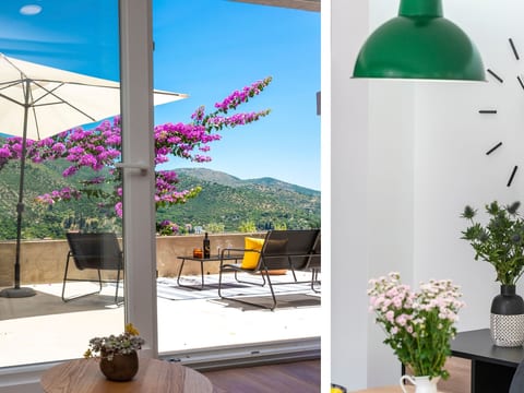 Moderne Villa mit Infinity-Pool und atemberaubendem Meerblick Dia