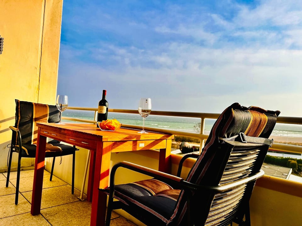 Balcon sud avec vue sur la mer - Fehmarn