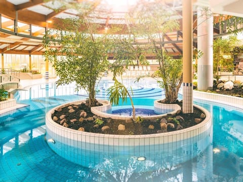 mit Sauna und Schwimmbadnutzung