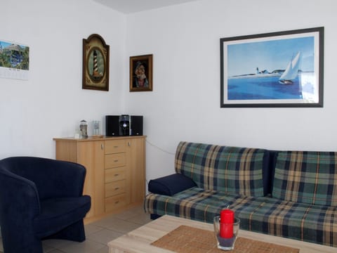Strandnahe Wohnung mit Terrasse und Parkplatz