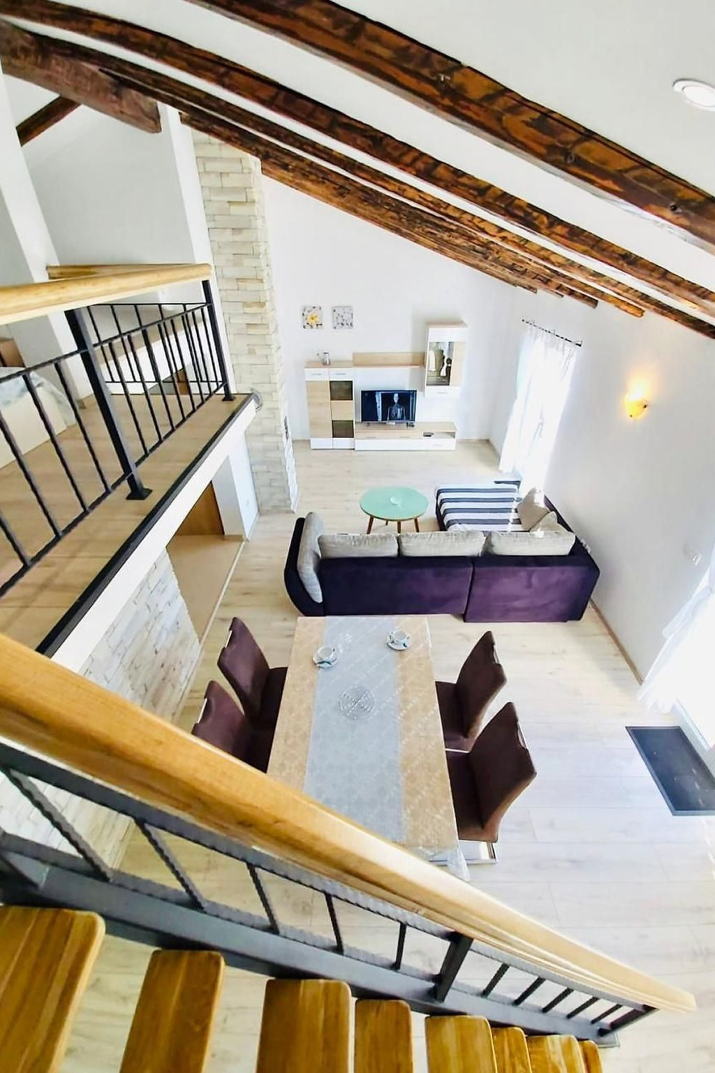 Apartment Karlo auf zwei Wohnebenen, mit Meerblick